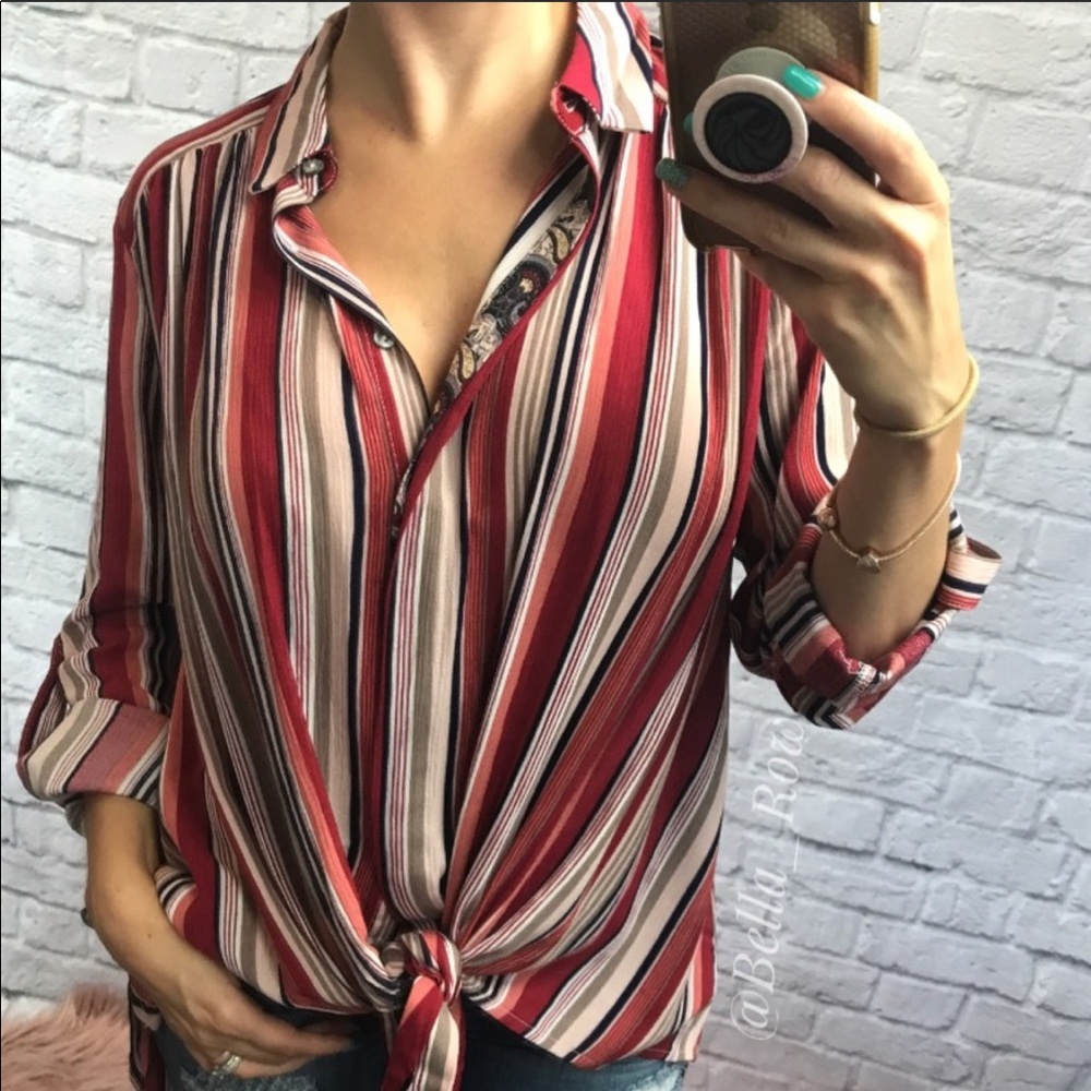 Striped LS “Oddy” top